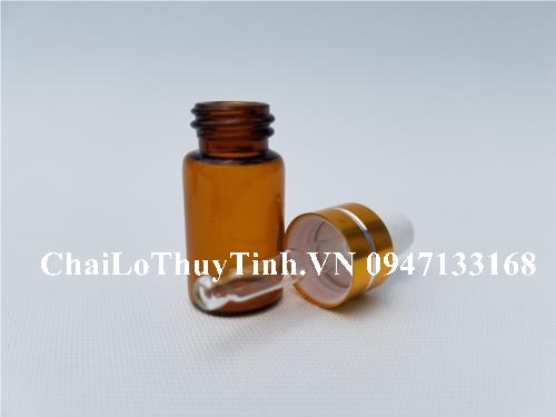 Chai Nhỏ Giọt Nắp Trắng 5ml Sỉ 20 Chai